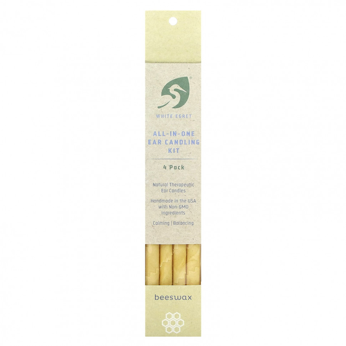 White Egret Personal Care, Универсальный набор для свечки ушей, пчелиный воск, 4 шт. #1