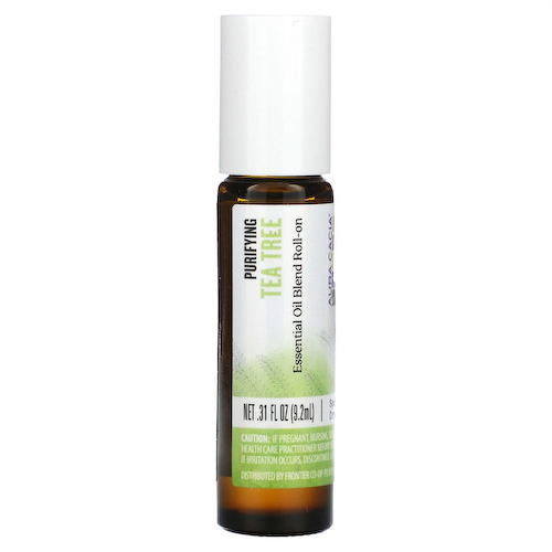 Aura Cacia, Смесь эфирных масел, очищающая шариковая упаковка, чайное дерево, 9,2 мл (0,31 жидк. Унции) #1
