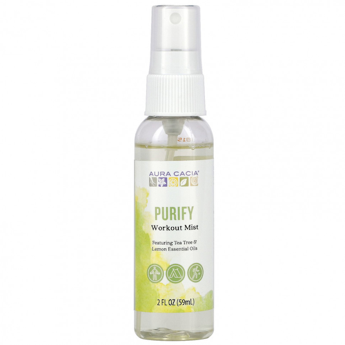 Aura Cacia, Спрей для тренировок, очищение, 59 мл (2 жидк. Унции) #1