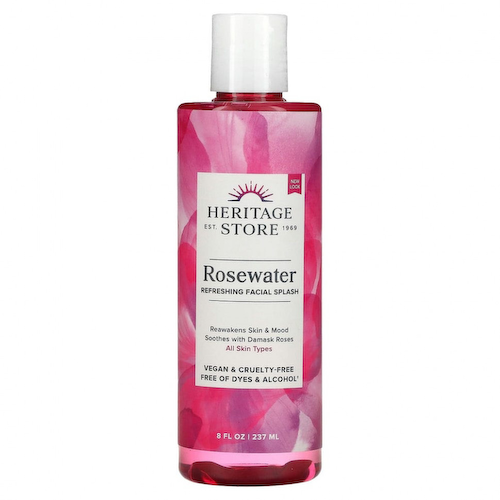 Heritage Store, розовая вода, освежающее средство для лица, 237 мл (8 жидк. унций) #1