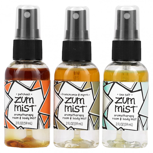 ZUM, Zum Mist, спрей для комнаты и тела для мини-ароматерапии, трио в упаковке, 3 шт., По 59 мл (2 жидк. Унции) #1