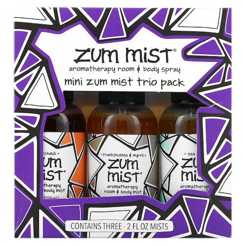ZUM, Zum Mist, спрей для комнаты и тела для мини-ароматерапии, трио в упаковке, 3 шт., По 59 мл (2 жидк. Унции) #1