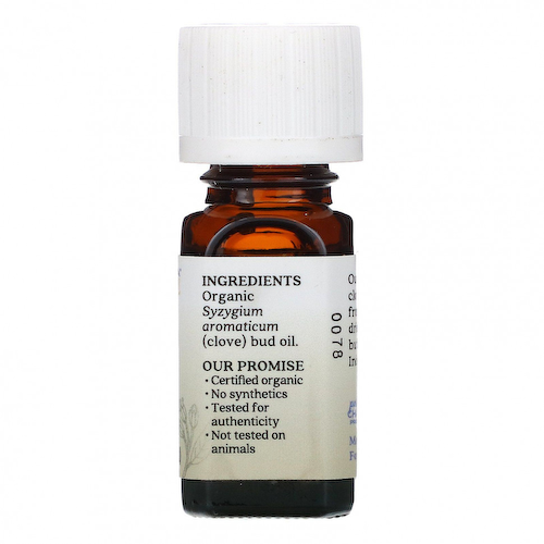 Aura Cacia, Чистое эфирное масло, органические бутоны гвоздики, 7,4 мл (0,25 жидк. унции) #1