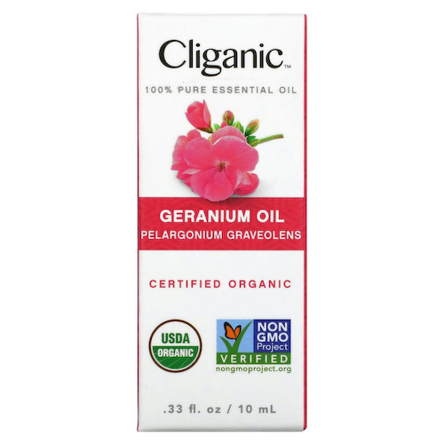 Cliganic, 100% чистое эфирное масло, герань, 10 мл (0,33 жидк. Унции) #1