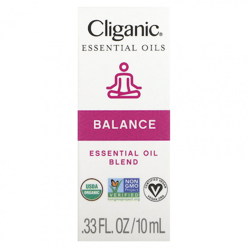 Cliganic, Смесь эфирных масел, сбалансированная, 10 мл (0,33 жидк. Унции) #1