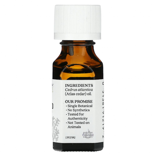 Aura Cacia, Чистое эфирное масло, атласский кедр, 15 мл (0,5 жидк. Унции) #1