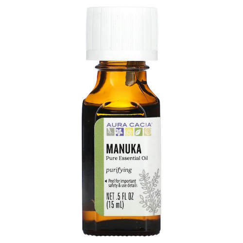 Aura Cacia, Чистое эфирное масло манука, 15 мл (0,5 жидк. Унции) #1