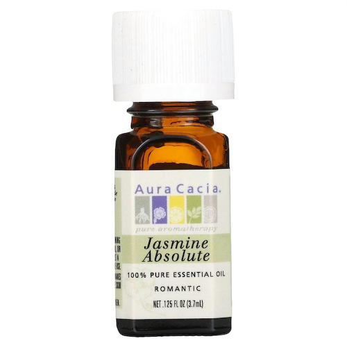 Aura Cacia, чистое эфирное масло, абсолю жасмина, 3,7 мл (0,125 жидк. унции) #1