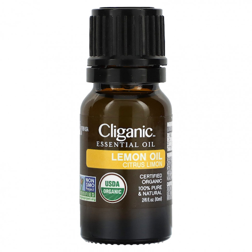 Cliganic, 100% чистое эфирное масло, лимонное масло, 10 мл (0,33 жидк. Унции) #1