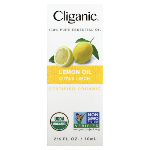 Cliganic, 100% чистое эфирное масло, лимонное масло, 10 мл (0,33 жидк. Унции) #1