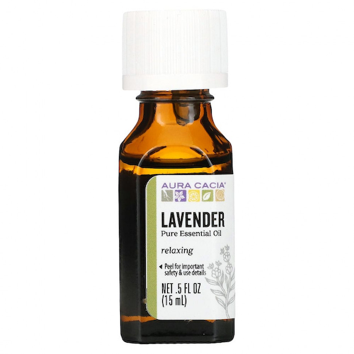 Aura Cacia, Чистое эфирное масло лаванды, 15 мл (0,5 жидкой унции) #1