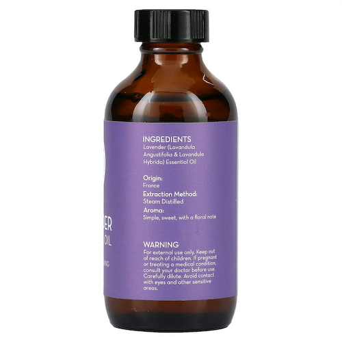 Pure Body Naturals, Эфирное масло лаванды, 120 мл (4 жидк. Унции) #1