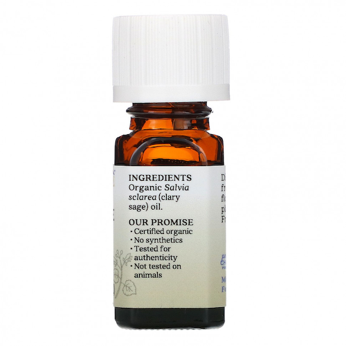 Aura Cacia, чистое эфирное масло, органический мускатный шалфей, 7,4 мл (0,25 жидк. унции) #1