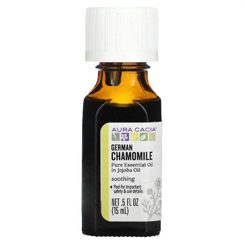 Aura Cacia, чистое эфирное масло с маслом жожоба, ромашка аптечная, 15 мл (0,5 жидк. унции) #1