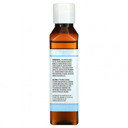 Aura Cacia, Ароматерапевтическое масло для тела, перечная мята, 118 мл (4 жидк. Унции) #1