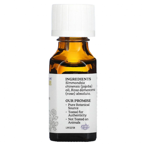 Aura Cacia, чистое эфирное масло, абсолю розы, 15 мл (0,5 жидк. унции) #1