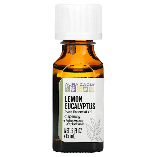 Aura Cacia, Чистое эфирное масло, лимон и эвкалипт, 15 мл (0,5 жидк. Унции) #1