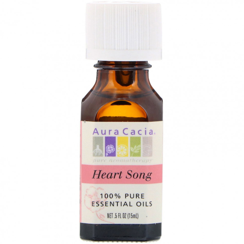 Aura Cacia, Heart Song, 100% чистые эфирные масла, 15 мл (0,5 жидк. унции) #1
