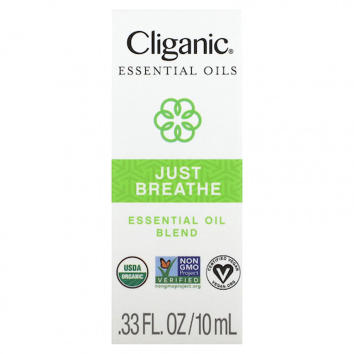 Cliganic, Смесь эфирных масел, Just Breathe, 10 мл (0,33 жидк. Унции) #1