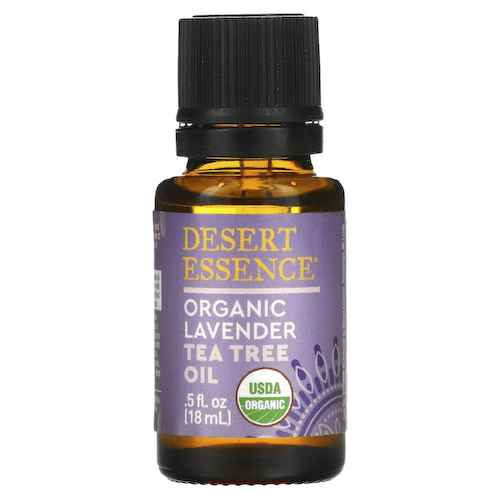 Desert Essence, Органическая лаванда с маслом чайного дерева, 0,6 жидких унций (18 мл) #1