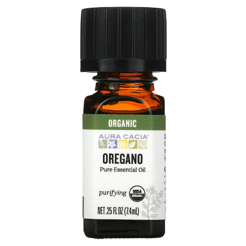 Aura Cacia, чистое эфирное масло, органический орегано, 7,4 мл (0,25 жидк. унции) #1