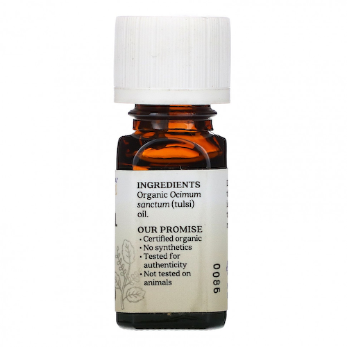 Aura Cacia, Чистое эфирное масло, органический туласи (базилик священный) 7,4 мл (0,25 жидк. унции) #1
