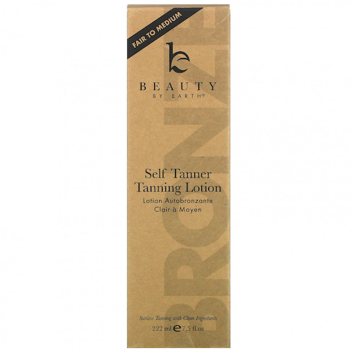 Beauty By Earth, Self Tanner Tanning Lotion, Fair To Medium, 7.5 fl oz (222 ml) #1