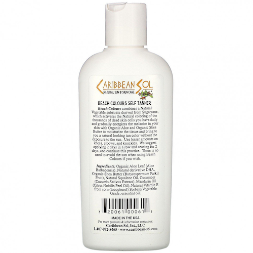 Caribbean Solutions, Beach Colours, натуральное средство для автозагара, 177 мл (6 унций) #1
