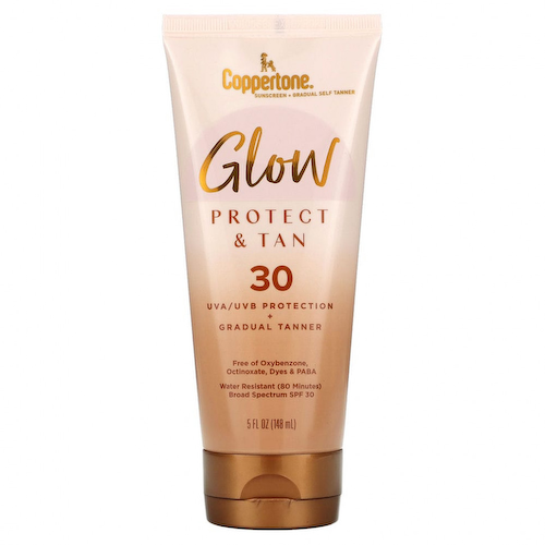 Coppertone, Сияние, защита и загар, SPF 30, 148 мл (5 жидк. Унций) #1