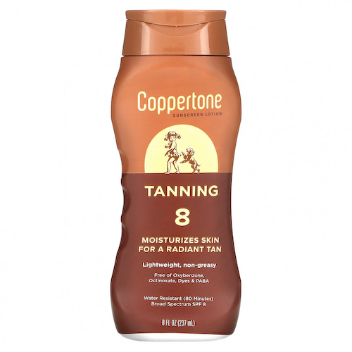 Coppertone, Sunning, солнцезащитный лосьон, SPF 8, 237 мл (8 жидк. Унций) #1