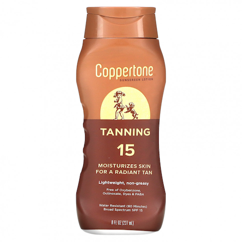 Coppertone, Sunning, солнцезащитный лосьон, SPF 15, 237 мл (8 жидк. Унций) #1