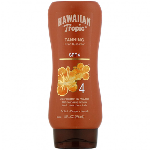 Hawaiian Tropic, солнцезащитный лосьон для загара, SPF 4, 236 мл (8 жидк. унций) #1