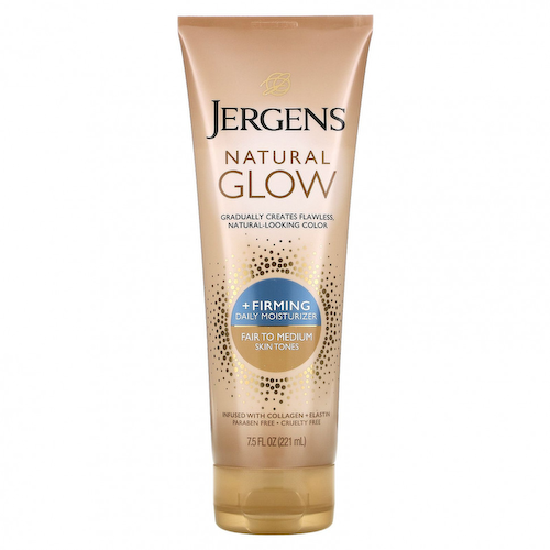Jergens, Natural Glow, укрепляющее ежедневное увлажняющее средство, от умеренного до среднего, 221 мл (7,5 жидк. Унции) #1
