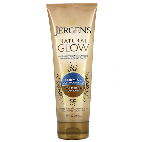 Jergens, Укрепляющее увлажняющее средство Natural Glow для ежедневного ухода, Firming Daily Moisturizer, оттенок Medium to Tan (221 мл) #1