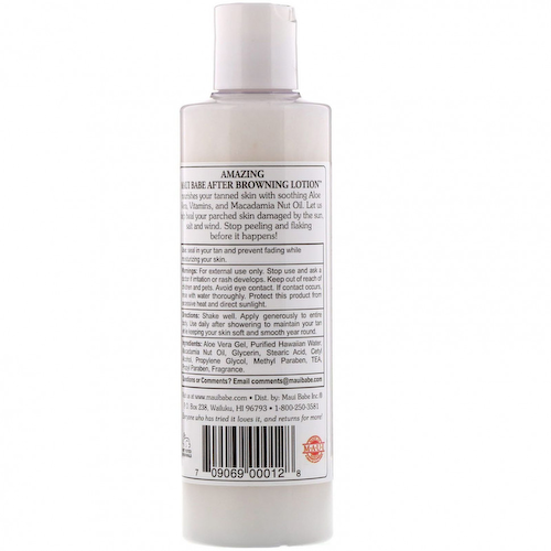 Maui Babe, After Browning Lotion, лосьон после загара для улучшения цвета загара и ухода за кожей, 236 мл #1