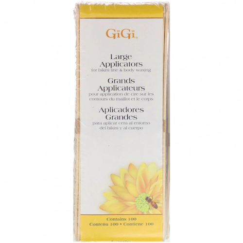 Gigi Spa, Large Applicators for Bikini Line & Body Waxing, 100 Applicators #1