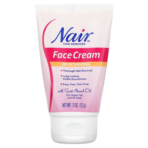 Nair, Hair Remover, Moisturizing Face Cream, 2 oz (57 g) #1