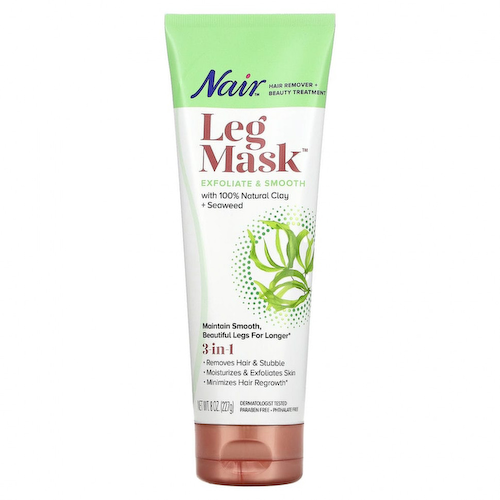 Nair, Маска для ног, отшелушивающая и разглаживающая, со 100% натуральной глиной и водорослями, 227 г (8 унций) #1
