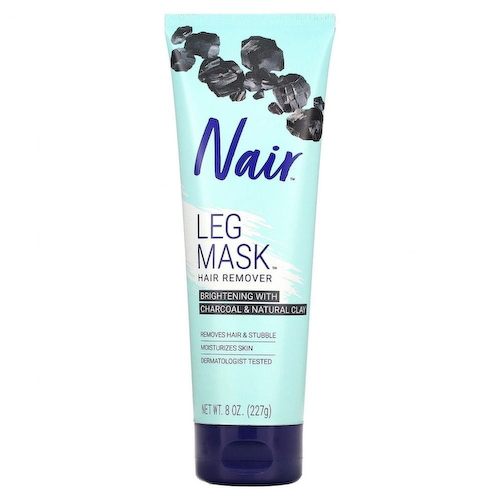 Nair, Средство для удаления волос, маска для ног, древесный уголь и натуральная глина, 227 г (8 унций) #1
