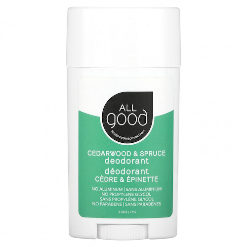 All Good Products, Дезодорант, кедр и ель, 71 г (2,5 унции) #1