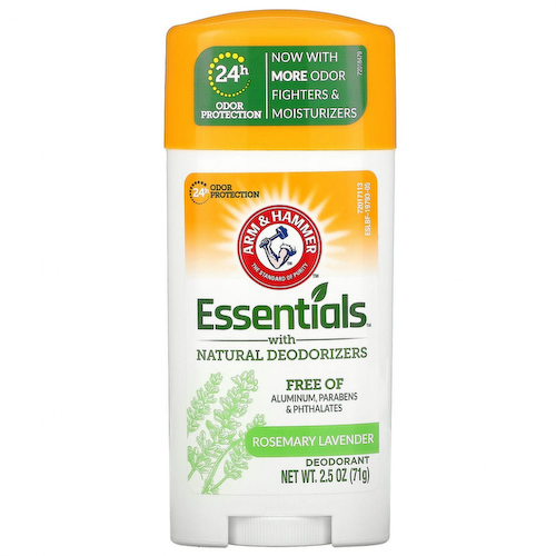 Arm & Hammer, Essentials, дезодорант с натуральными дезодорирующими компонентами, розмарин и лаванда, 71 г (2,5 унции) #1