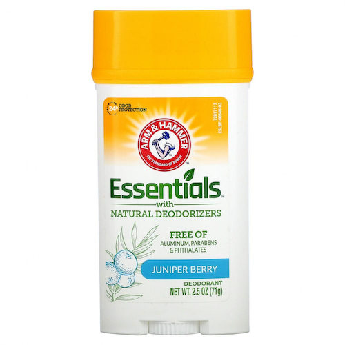 Arm & Hammer, Essentials, дезодорант с натуральными дезодорирующими компонентами, с ароматом можжевельника, 71 г (2,5 унции) #1