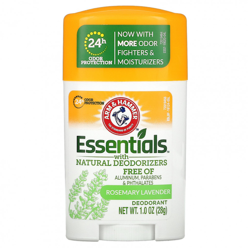 Arm & Hammer, Essentials, дезодорант с натуральными дезодорирующими компонентами, розмарин и лаванда, 28 г (1 унция) #1