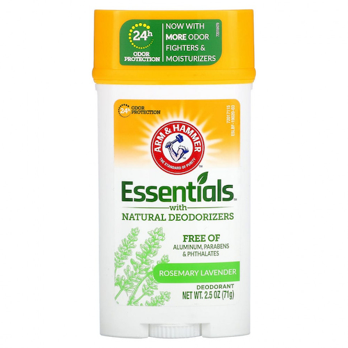 Arm & Hammer, Essentials с натуральными дезодорирующими компонентами, дезодорант, свежий розмарин и лаванда, 71 г (2,5 унции) #1