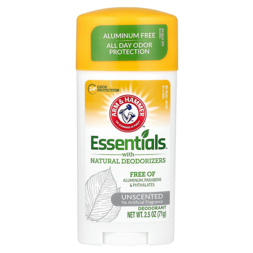 Arm & Hammer, Essentials, с натуральными дезодорирующими компонентами, дезодорант, без искусственных ароматизаторов, 71 г (2,5 унции) #1