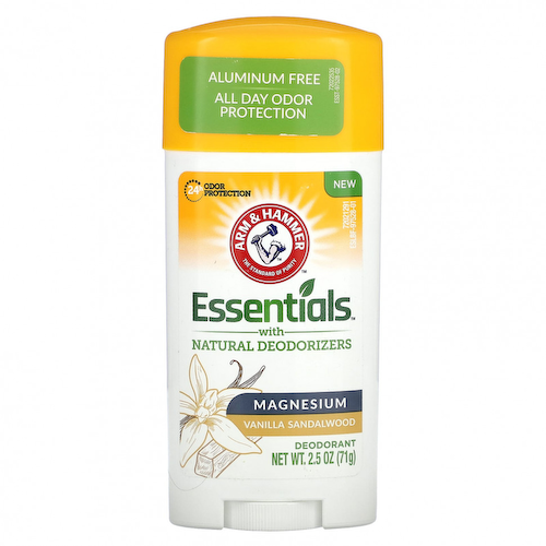 Arm & Hammer, Essentials с натуральными дезодорантами, дезодорант, магний, ваниль и сандал, 71 г (2,5 унции) #1