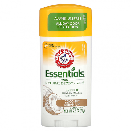 Arm & Hammer, Essentials с натуральными дезодорантами, дезодорант, кокос и герань, 71 г (2,5 унции) #1