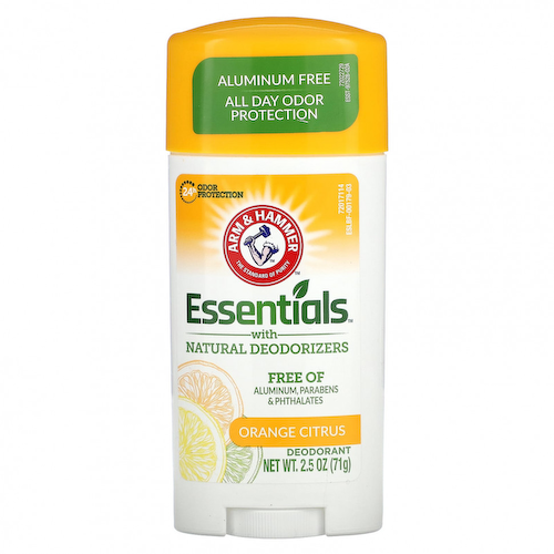 Arm & Hammer, Essentials с натуральными дезодорантами, дезодорант, апельсин и цитрус, 71 г (2,5 унции) #1
