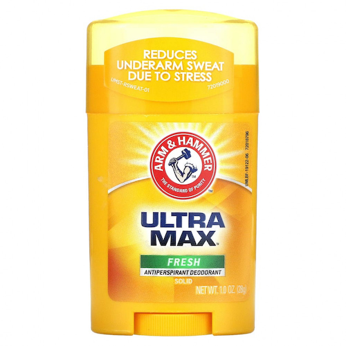 Arm & Hammer, UltraMax — твердый дезодорант с антиперспирантом, для мужчин, аромат свещести, 1,0 унция (28 г) #1