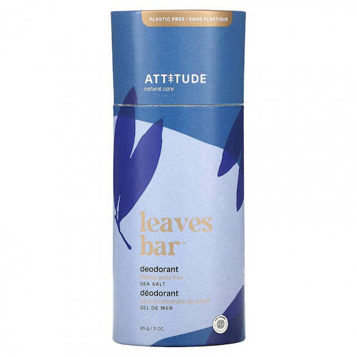 ATTITUDE, Leaves Bar, Deodorant, Sea Salt, 3 oz (85 g) #1